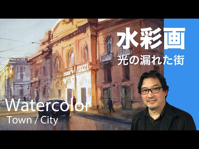 ヨーロッパ　雨の夜景　水彩画　原画 8. 原画 水彩画 ヨーロッパの街並みの通販 by takamonmon's shop