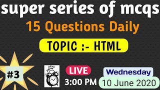 HTML Important mcqs solution live #3/Bharat skills questions solutions with explanation for Copa&CSA screenshot 1