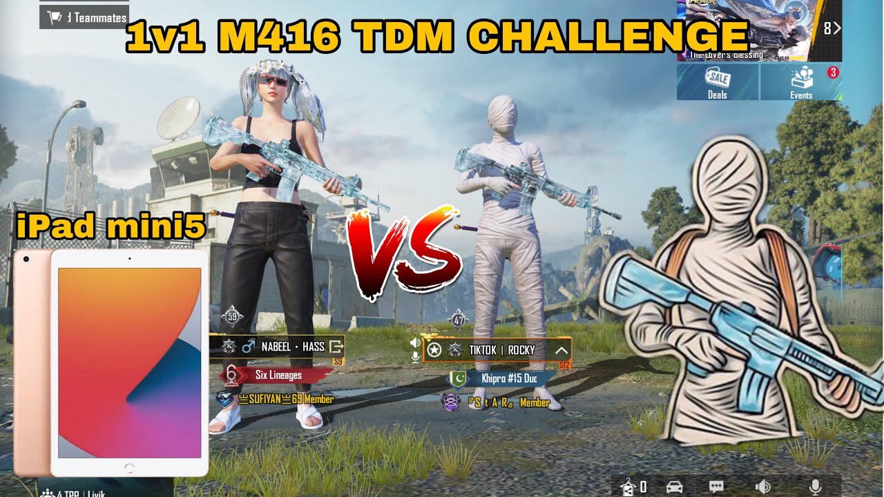 1v1 M416 TDM Challenge | ipadmini5 | Pubgmobile - YouTube