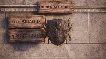 Conan Exiles-WOW! The Scorpion Ward Shield (+100 Armor & Heat Resistance)