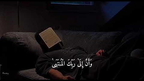 وان ليس للإنسان إلا ما سعى راحة نفسية تلاوة خاشعة 🤍