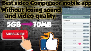 Best Video Compressor Apps For Android|How to Reduce Video file Size without Losing Quality in hindi screenshot 5