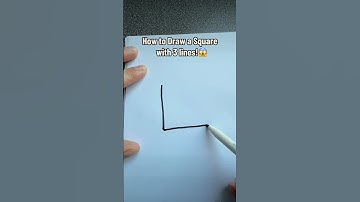 How To Draw a Square with 3 Lines? 🤯 INPOSSIBLE