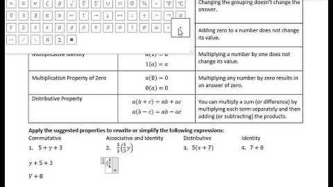 Properties of Whole Numbers