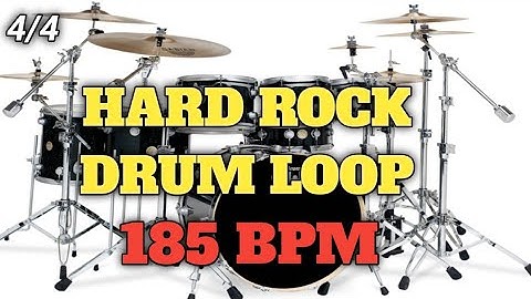 HARD ROCK DRUM LOOP | 185 BPM