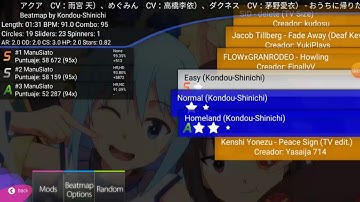 Osu (Kondou - Shinichi) easy - S