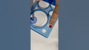 How many rotations did the pen make in total?🤔 #asmr #spirograph #satisfying #shorts