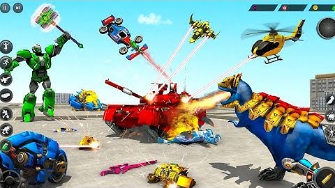 Fighting Vehicle Transformation  ! Dino Robot Car Game 2024 - Android Gameplay episode-06