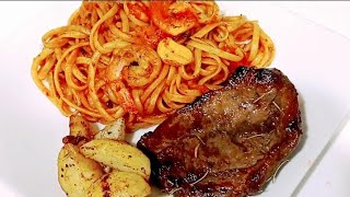 Spaghetti Noodles and Pan-Seared Steak by Jane Kitchen Diary 1,145 views 2 years ago 13 minutes, 1 second