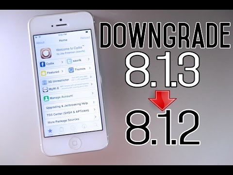 How To Downgrade iOS 8.1.3 to iOS 8.1.2 & Jailbreak Untethered