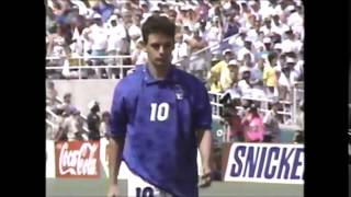 Famous Roberto Baggio missed Italy's last penalty in the shootout of the 1994 World Cup final Profile