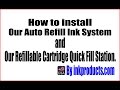 How to install our CIS or Refillable Cartridge Quick Fill Station for Epson Artisan 1430