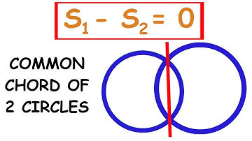 Common chord of 2 circles | ZJ learning | Circles#13