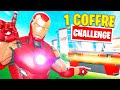 IRON MAN COFFRE CHALLENGE !! 1 Seul coffre pour TOP 1 !! ( Challenge Fortnite )