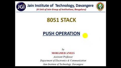 M03_Lec02_8051 Stack PUSH Operation