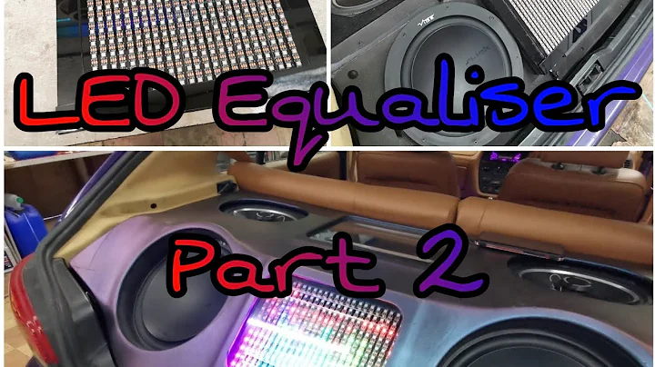 How to make a LED Equaliser Screen. Using SP107E Bluetooth Music Controller and WS2812B LEDs Part 2.