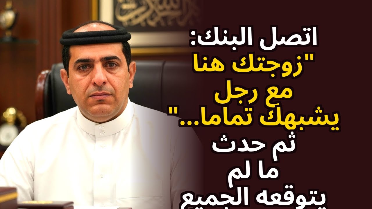 اتصل البنك: «زوجتك هنا مع رجل يشبهك تمامًا…» ثم…