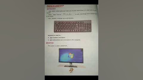 Class 3, Computer, Chp 1 Revision