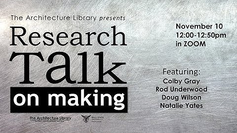 Architecture Library Research Talk on Making