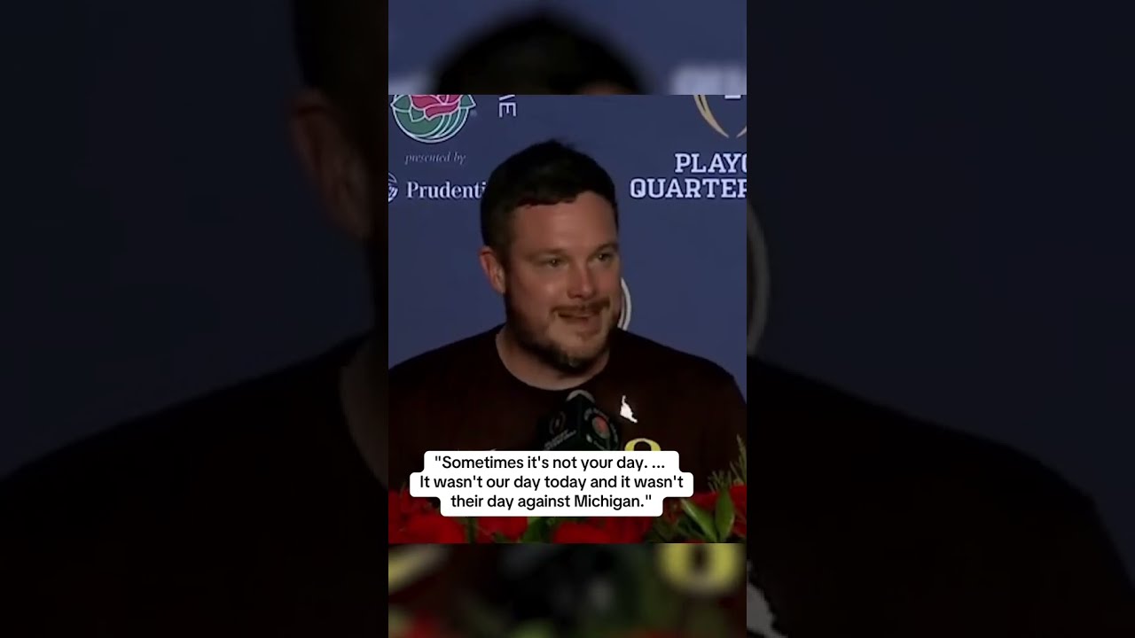 Dan Lanning After Oregon Lost To Ohio State In The CFP Quarterfinal 