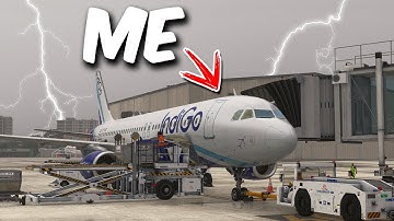 Caught In An Unexpected *THUNDER STORM* In INDIA.... Microsoft Flight Simulator! (VATSIM/ATC)