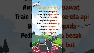 Lagu  Anak ,Alat Transportasi dalam Bahasa Inggris #laguanakanak #laguanakpopuler #lagubahasainggris