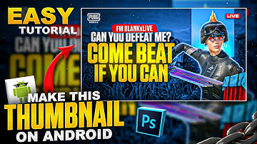 Make This Awesome Pubg/Bgmi Thumbnail On Android | Client Thumbnail Work Tutorial 😎