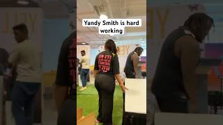 Yandy Smith hard at work.