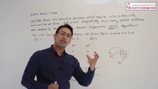 Operating System Previous year GATE 2006 Question on Process Scheduling
