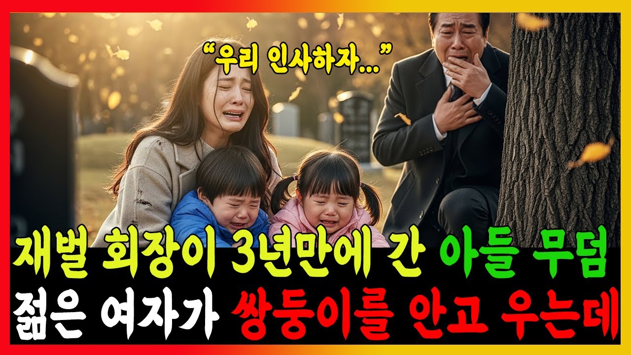 재벌 회장이 3년만에 찾아간 아들 무덤! 젊은 여자가 쌍둥이를 안고 우는 걸 보게 되는데...