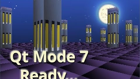 Qt Real 3D Demo SNES Mode 7 Prototype is Ready!!!