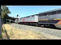 Westbound Capitol Corridor train leaves Sac Valley Station with help from CalTrain #922 F40PH-2C