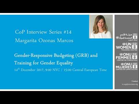 CoP Interview Series - Gender Responsive Budgeting and Training for Gender Equality - English interview series on youtube