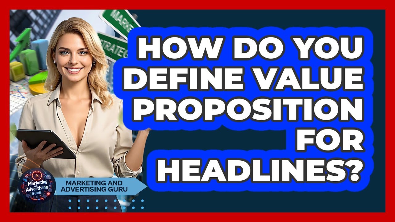 How Do You Define Value Proposition For Headlines? - Marketing and Advertising Guru
