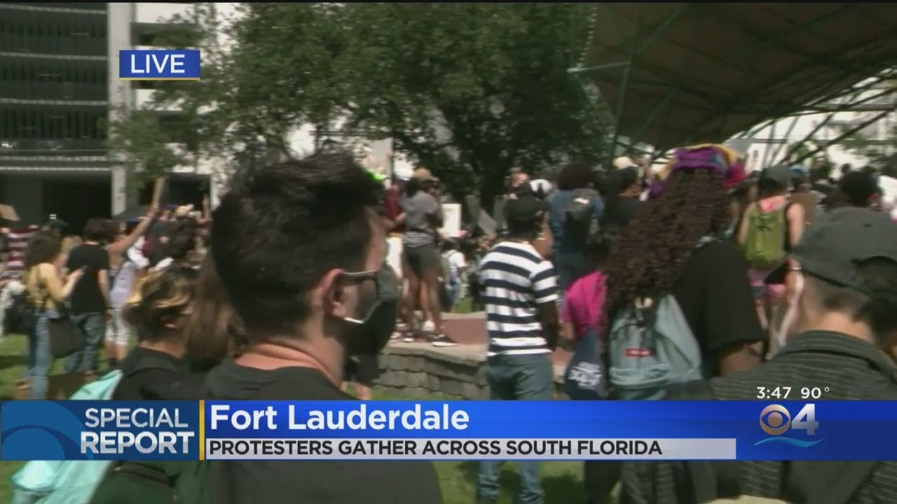 WEB EXTRA: 'Black Lives Matter' Protesters Gather In Fort Lauderdale