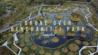 Benchakitti park by drone | Bangkok | Thailand ?? |  soft, soothing, relaxing and sleeping music