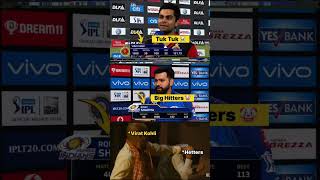 🔥 Virat Kohli “Tuk Tuk” vs Rohit Sharma “Big Hitters” – IPL Stats Battle Explained! 😱🏏 #shorts