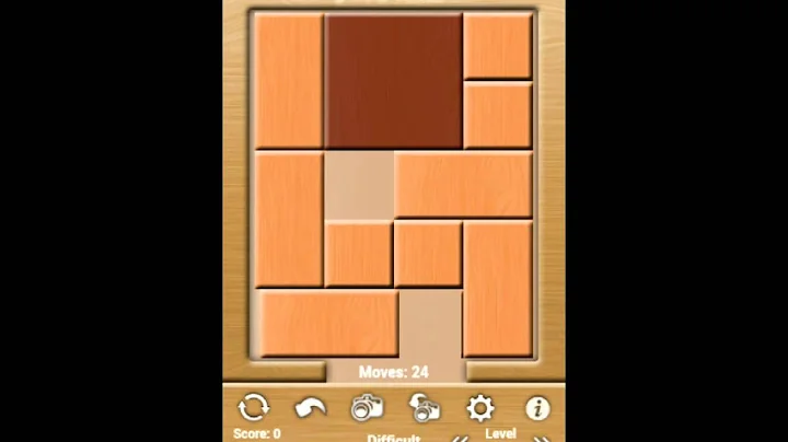 Klotski Difficult Level 02 of 68 - Par solution