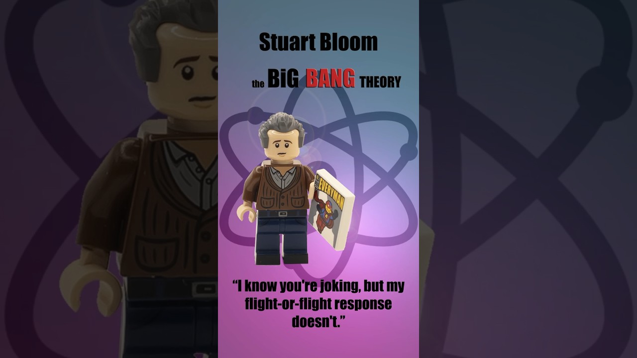 The Big Bang Theory - Stuart Bloom - LEGO purist mini-figure 