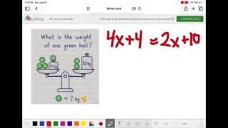 The Viral Balance Scale Puzzle | Equations with Variables on Both Sides