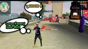 random player call me noob😱😱😖 || custom 1v1 || #d4harmy #d4hrustamgaming  #@gyangaming