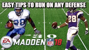 madden 18 tips:: how to run the ball for big gains:: madden 18 ultimate team gameplay