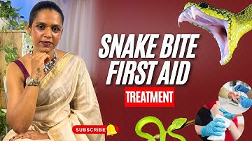SNAKE BITE FIRST AID treatment [first aid - snake bite][मराठी] Dr Pooja