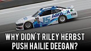NASCAR Mailbox: Why Didn't Riley Herbst Push Hailie Deegan?