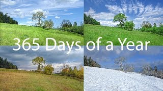 365 Days Time Lapse Nature | A Photo a Day Calendar | One Year Time Lapse Seasons 20 Minutes
