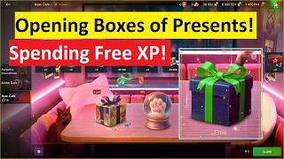 💥🎁Opening 30 Boxes of Presents! - Paw Globe Hunt! 🔥 WoT Blitz Free XP Spending screenshot 2