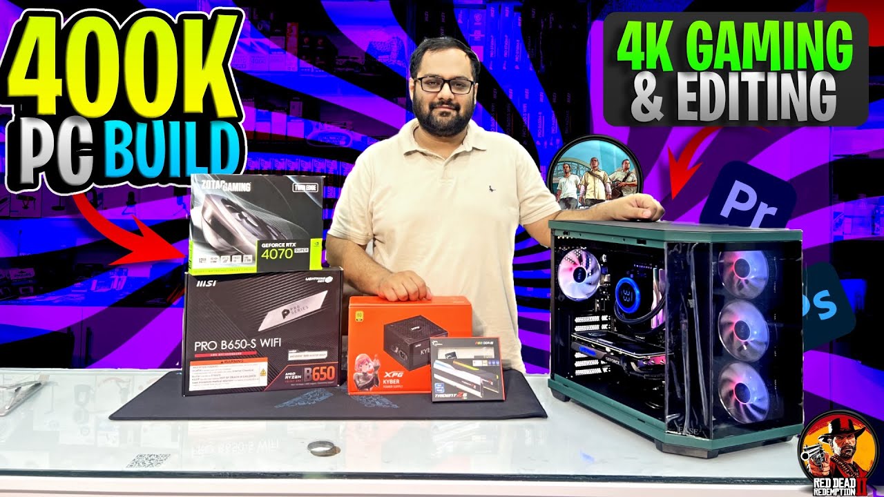 395K PKR Gaming PC Build AMD Ryzen 7 7700 paired with RTX 4070 super ...