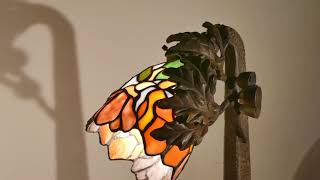 Petite lampe Tiffany : arbre de verre