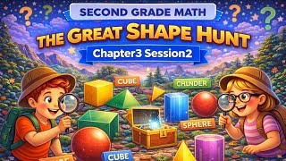 The Great Shape Hunt 🔍🔺 | Second Grade Math Chapter 3 Session 2