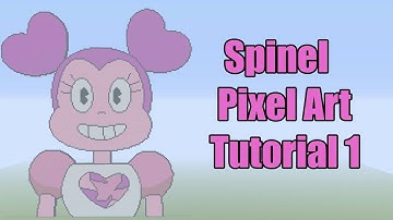 Minecraft Spinel Pixel Art Tutorial Part 1(Steven Universe The Movie)